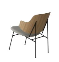 Billede af Audo Copenhagen The Penguin Lounge Chair  SH: 42 cm - Natural Oak/Re-Wool Beige