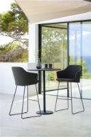 Billede af Cane-line Outdoor Choice Barstol H: 117 - Black Sled Steel/Taupe