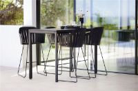 Billede af Cane-line Outdoor Choice Barstol H: 117 - Black Sled Steel/Dark Green 