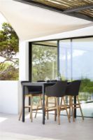 Billede af Cane-line Outdoor Choice Counter Barstol H: 107 - Teak/Black 