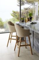 Billede af Cane-line Outdoor Choice Counter Barstol H: 107 - Teak/Taupe
