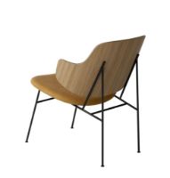 Billede af Audo Copenhagen The Penguin Lounge Chair  SH: 42 cm - Natural Oak/Leather Cognac 