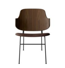 Billede af Audo Copenhagen The Penguin Lounge Chair SH: 42 cm - Walnut/Leather Brown