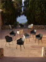 Billede af Cane-line Outdoor Choice Stol H: 87 cm - 4 Legs Black Steel/Black