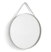 Billede af HAY Strap Mirror No. 2 Ø: 70 cm - Light Grey