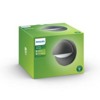 Billede af PHILIPS June Væglampe H: 19,5 cm - Antracitgrå/Aluminium