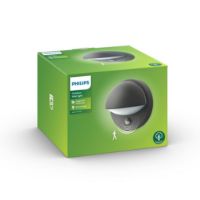 Billede af PHILIPS June Væglampe H: 19,5 cm - Antracitgrå/Aluminium