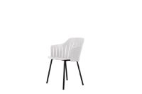 Billede af Cane-line Outdoor Choice Stol H: 87 cm - 4 Legs Black Steel/White