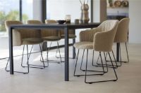 Billede af Cane-line Outdoor Choice Stol H: 87 cm - Black Sled Steel/Taupe