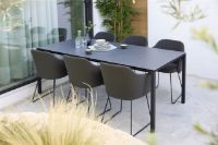 Billede af Cane-line Outdoor Choice Stol H: 87 cm - Black Sled Steel/Dark Green