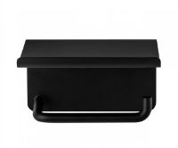 Billede af Blomus Modo Toilet Roll Holder With Shelf 9,5x13,5 cm - Black