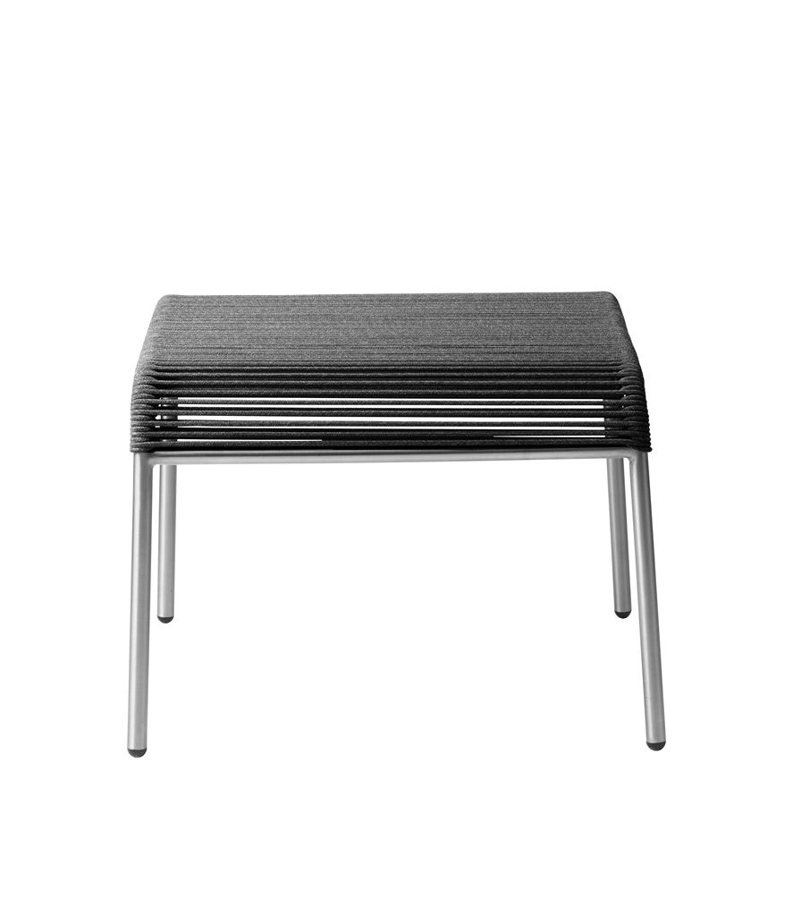 Billede af FDB Møbler M20S Teglgård Snore Skammel 36x50x50 cm - Rustfrit Stål/Sort