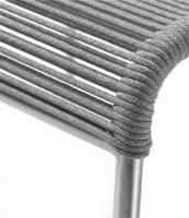 Billede af FDB Møbler M20S Teglgård Snore Skammel 36x50x50 cm - Rustfrit Stål/Lysegrå Meleret