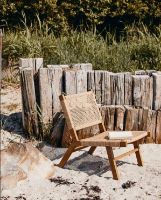 Billede af Nordal Vasai Lounge Havestol SH: 36 cm - Flettet Polyrattan/Natur