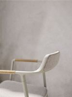 Billede af Vipp 711 Outdoor Open-Air Chair H: 76 cm - Light Grey Aluminium/Meadow