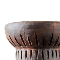 Billede af Muubs Fyrfadsstage Fire H: 5 cm 2 stk - Brun/Sort