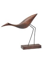 Billede af Warm Nordic Beak Bird Low Heron 19x20,5 cm - Røget Eg
