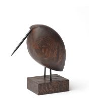 Billede af Warm Nordic Beak Bird Lazy Snipe 14x15,5 cm - Røget Eg