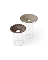 Billede af Audo Copenhagen Cresco Propagation Vases 2 stk - Brown/Clear Glass