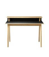 Billede af FDB Møbler C68 Nørrebro Skrivebord 118x69,4 cm - Eg/Linoleum Nero