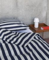 Billede af HAY Été Duvet Cover 140x220 cm - Midnight Blue and Light Grey