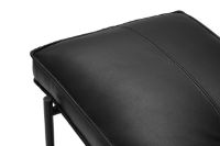 Billede af HANDVÄRK FURNITURE Grand Bench L: 140 cm - Sort/Sort Læder