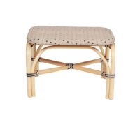 Billede af OYOY Momi Outdoor Ottoman SH: 43 cm - Nature/Clay OUTLET