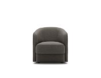 Billede af New Works Covent Loungechair Narrow SH: 42 cm - Dark Taupe 10 
