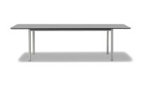 Billede af Fredericia Furniture 6632 Plan Table Extendable 100x260 cm - Sort Nanolaminat/Børstet Stål