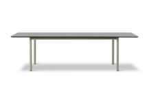 Billede af Fredericia Furniture 6632 Plan Table Extendable 100x260 cm - Sort Nanolaminat/Modernist Green