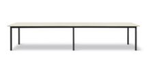 Billede af Fredericia Furniture 665E Plan Table Modular 100x380 cm - Really Cotton Dream/Sort