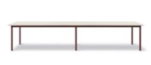 Billede af Fredericia Furniture 665E Plan Table Modular 100x380 cm - Really Cotton Dream/Bordeaux