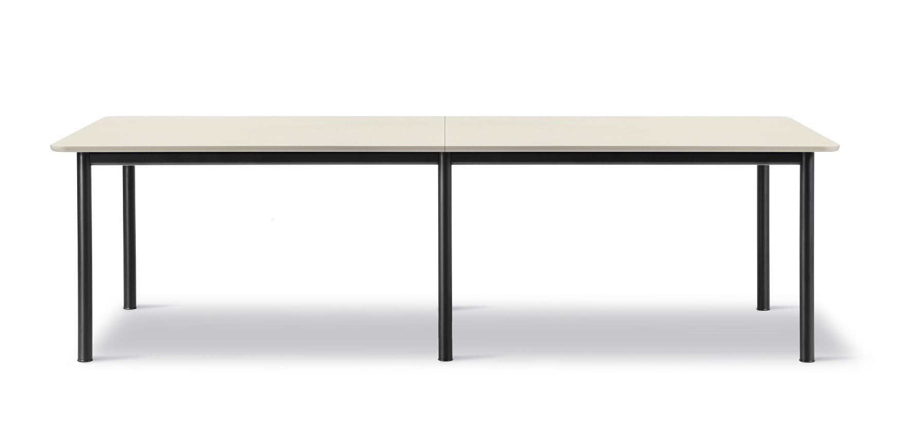 Billede af Fredericia Furniture 665A Plan Table Modular 100x260 cm - Really Cotton Dream/Sort