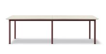 Billede af Fredericia Furniture 665A Plan Table Modular 100x260 cm - Really Cotton Dream/Bordeaux