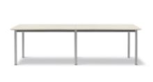 Billede af Fredericia Furniture 665A Plan Table Modular 100x260 cm - Really Cotton Dream/Børstet Stål