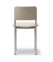 Billede af Fredericia Furniture 3414 Plan Fuldpolstret Stol SH: 45 cm - Hallingdal 220/Børstet Stål