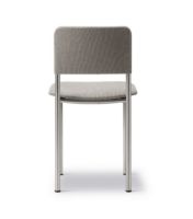 Billede af Fredericia Furniture 3414 Plan Fuldpolstret Stol SH: 45 cm - Re-Wool 128/Børstet Stål