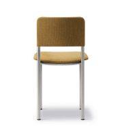Billede af Fredericia Furniture 3414 Plan Fuldpolstret Stol SH: 45 cm - Re-Wool 448/Børstet Stål