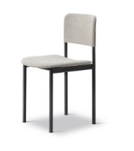 Billede af Fredericia Furniture 3414 Plan Fuldpolstret Stol SH: 45 cm - Safire 008/Sort