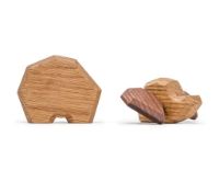 Billede af FableWood Lille Elefant 8x11 cm - Eg  OUTLET