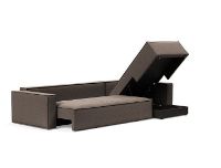 Billede af Innovation Living Newilla Sofa Bed With Lounger 530 L: 337 cm - Taupe