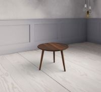 Billede af VIA Copenhagen Round Sofabord ØxH: 48x35 cm - Smoked Oak