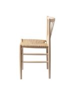 Billede af FDB Møbler J80 Jørgen Bækmark Stol SH: 45 cm -  Sæbebehandlet Bøg/Natur 