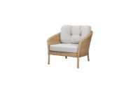 Billede af Cane-line Outdoor Ocean Large Loungestol Inkl. Hyndesæt SH: 40 cm - Natural Weave/Light Brown