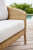 Billede af Cane-line Outdoor Ocean Large Loungestol Inkl. Hyndesæt SH: 40 cm - Natural Weave/Light Brown