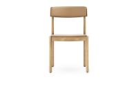 Billede af Normann Copenhagen Timb Stol SH: 46 cm - Polstret Tan / Camel