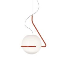 Billede af Foscarini Tonda Pendel Stor H: 60 cm LED - Orange/Hvid