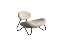 Billede af Woud Meadow Lounge Chair SH: 37 cm - Sisu Beige/Black