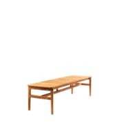 Billede af FDB Møbler M10 Sammen 3 pers. Havebænk L185,5 cm - Massiv Teak/Natur  