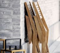 Billede af Cane-line Outdoor Flip Foldestol med Armlæn SH: 47 cm - Teak
